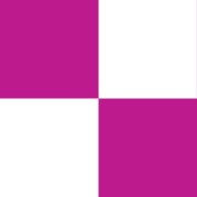 Fuchsia and White Check